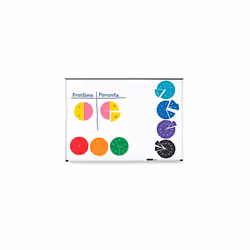 Learning Resources Double-Sided Magnetic Demonstration Rainbow Fraction Circles - Additional view 3