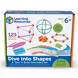 Learning Resources Dive into Shapes!  A "Sea" and Build Geometry Set
