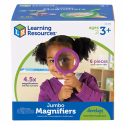 Learning Resources Jumbo Magnifiers - Set Of 6