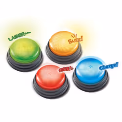 Learning Resources Lights and Sounds Buzzers, set of 4