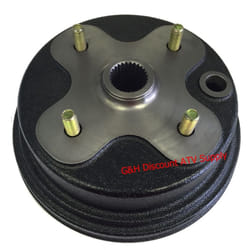 QUALITY FRONT Brake Drum Hub for Yamaha YFM 400 Kodiak & YFM 350 Big Bear (replaces OE 3HN-25111-02-00)