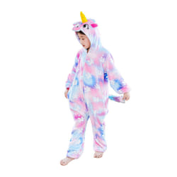 HQFURS Unicorn Onesie for Kids Animal Pajamas Cosplay Halloween Unisex Costume