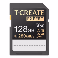 TEAMGROUP T-Create Expert 128GB SD Card UHS-II SDXC U3 V60 Read Speed up to 280MB/s  8K 4K Recording Compatible with Canon So ...
