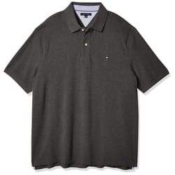 Tommy Hilfiger Men's Polo Shirt Regular Fit  Medium Grey Heather Large