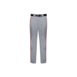 Russell R11LGM.B9T.S Adult Piped Diamond Series 2.0 Baseball Pant, Baseball Gray & True Red - Small