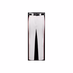 Russell R11LGM.WTR.L Adult Piped Diamond Series 2.0 Baseball Pant, White & True Red - Large