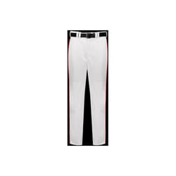 Russell R11LGM.WTR.L Adult Piped Diamond Series 2.0 Baseball Pant, White & True Red - Large