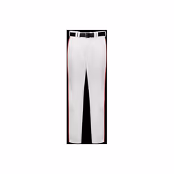 Russell R11LGM.WTR.M Adult Piped Diamond Series 2.0 Baseball Pant, White & True Red - Medium