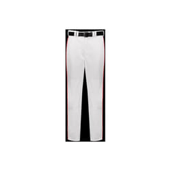 Russell R11LGM.WTR.M Adult Piped Diamond Series 2.0 Baseball Pant, White & True Red - Medium