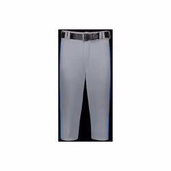 Russell R21LGM.B9R.XL Adult Piped Diamond Series Knicker 2.0 Pant, Baseball Gray & Royal - Extra Large