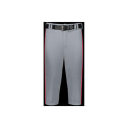 Russell R21LGM.B9T.L Adult Piped Diamond Series Knicker 2.0 Pant, Baseball Gray & True Red - Large