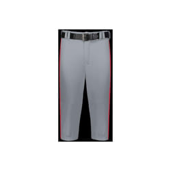 Russell R21LGM.B9T.S Adult Piped Diamond Series Knicker 2.0 Pant, Baseball Gray & True Red - Small