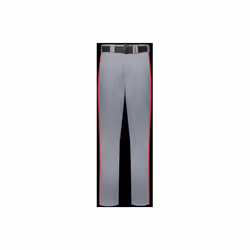 Russell R14DBM.B9T.2XL Adult Piped Change Up Baseball Pant, Baseball Gray & True Red - 2XL