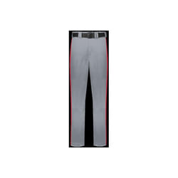 Russell R14DBM.B9T.2XL Adult Piped Change Up Baseball Pant, Baseball Gray & True Red - 2XL