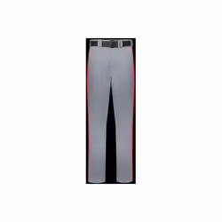 Russell R14DBM.B9T.S Adult Piped Change Up Baseball Pant, Baseball Gray & True Red - Small