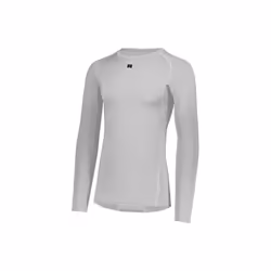 Russell R20CPM.GSV.2XL Long Sleeve Compression T-Shirt, Grid Iron Silver - 2XL