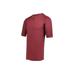 Russell R21CPM.MAR.2XL Half Sleeve Compression T-Shirt, Maroon - 2XL