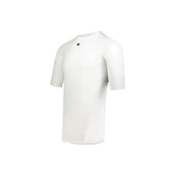 Russell R21CPM.WHI.2XL Half Sleeve Compression T-Shirt, White - 2XL