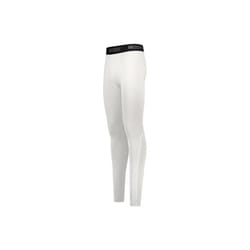 Russell R25CPM.WHI.XS Compression Full Length Tight, White - Extra Small