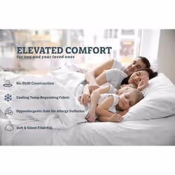 Digital Decor Hotel Collection Bed Pillows Standard Size Set of 2- Cooling  Hypoallergenic  Down Alternative Pillows for Sleeping - for Back  Stomach