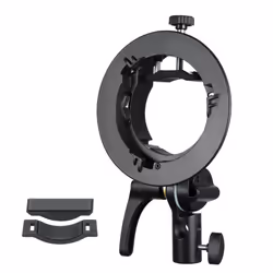 Godox S2 Speedlite Bracket S-type Holder fr Godox Round Head Speedlite