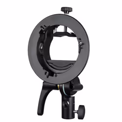 Godox S2 Speedlite Bracket S-type Holder fr Godox Round Head Speedlite