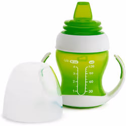 Munchkin Gentle Transition Trainer Cup, 4 oz/118 ml, Green, 1 Pack