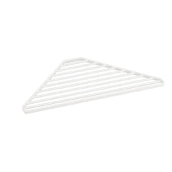 YAMAZAKI Home Corner Sink Steel | Drainer Tray, One Size, White