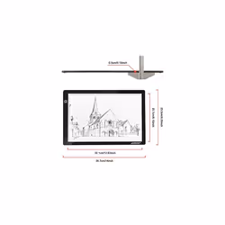 Light Pad A4 Tracing Light Box Magnetic LED Drawing Pad Lightboard with Memory Function for Sketching, Diamond Painting, X-ray Viewing