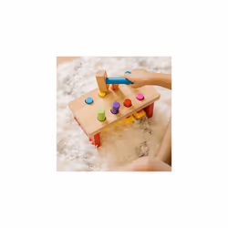 Melissa & Doug Deluxe Pounding Bench | Wooden Developmental Toy | Motor Skills | Problem Solving | 2+ | Gift for Boy or Girl