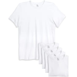 Reebok Men's Undershirts - 5 Pack Soft Breathable T-Shirts: Crewneck U