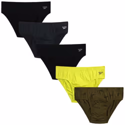 Reebok Men's Underwear - Low Rise Briefs with Contour Pouch (5 Pack)