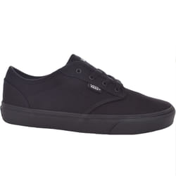 Vans Juniors Kids Atwood Casual Low Top Canvas Trainers Sneakers Shoes - Black - 13K UK, Black