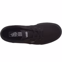 Vans Juniors Kids Atwood Casual Low Top Canvas Trainers Sneakers Shoes - Black - 3, Black