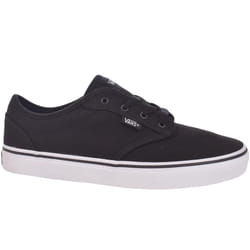 Vans Junior Kids Atwood Casual Low Rise Canvas Trainers Sneakers Shoes - Black - 2, Black