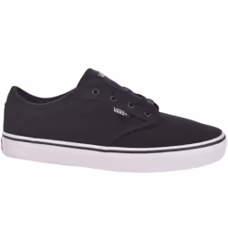 Vans Junior Kids Atwood Casual Low Rise Canvas Trainers Sneakers Shoes - Black - 1.5 UK, Black