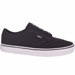 Vans Junior Kids Atwood Casual Low Rise Canvas Trainers Sneakers Shoes - Black - 1 UK, Black