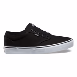 Vans Atwood, Male, Adult, Fashion sneakers, Black, White, Monochromatic, Lace-up closure