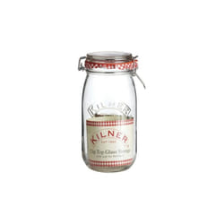 Kilner 25492 1.5 Litre Clear Glass Clip Top Jar- pack of 12