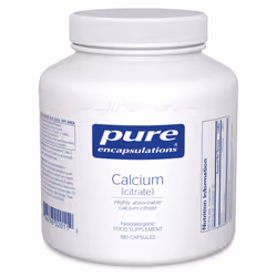 - Calcium (Citrate) - Highly Absorbable Calcium Citrate Supplement - 180 Capsules