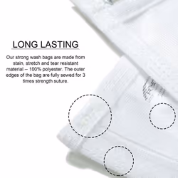 TENRAI Delicates Laundry Bags, Bra Fine Mesh Wash Bag for Underwear, Lingerie, Bra, Pantyhose, Socks, Use YKK Zipper, Have Hanger Loops, Small Openin