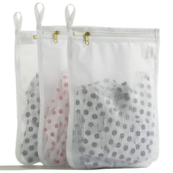 TENRAI Delicates Laundry Bags, Bra Fine Mesh Wash Bag for Underwear, Lingerie, Bra, Pantyhose, Socks, Use YKK Zipper, Have Hanger Loops, Small Openin