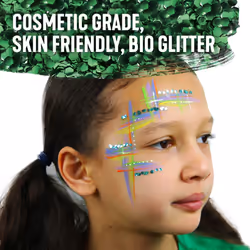 Bio Glitter Face and Body Paint, Biodegradable Chunky Gliter, Gold Colour, 3g