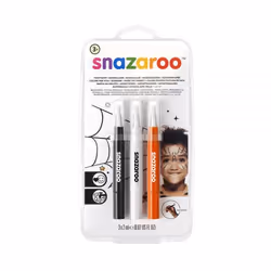 Snazaroo 1180142, Black, Orange, White, liquid, 2 ml, Adult & children, Twist the barrel until the brush tip is filled with f ...