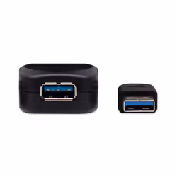 Manhattan USB-A to USB-A Extension Cable, 5m, Male to Female, Active, 5 Gbps (USB 3.2 Gen1 aka USB 3.0), Built In Repeater, Equivalent to USB2AAEXT5M, SuperSpeed USB, Black, Three Year Warranty, Blister - Additional view 4