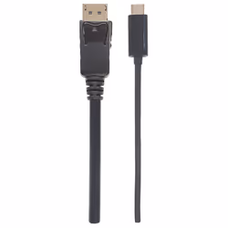 Manhattan USB-C to DisplayPort Cable, 4K@60Hz, 1m, Male to Male, Black, Equivalent to CDP2DP1MBD, Three Year Warranty, Polybag - Additional view 4