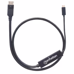 Manhattan USB-C to DisplayPort Cable, 4K@60Hz, 1m, Male to Male, Black, Equivalent to CDP2DP1MBD, Three Year Warranty, Polybag - Additional view 5