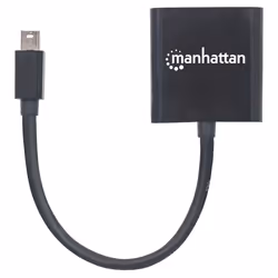 Manhattan Mini DisplayPort 1.2a to DVI-I Dual-Link Adapter Cable (Clearance Pricing), 4K@30Hz, Active, 19.5cm, Male to Female, Compatible with DVD-D, Black, Three Year Warranty, Polybag - Additional view 4