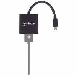 Manhattan Mini DisplayPort 1.2a to HDMI Adapter Cable, 4K@60Hz, Active, 19.5cm, Male to Female, Black, Three Year Warranty, Polybag - Additional view 5