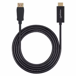 Manhattan DisplayPort 1.1 to HDMI Cable, 1080p@60Hz, 1m, Male to Male, DP With Latch, Black, Not Bi-Directional, Three Year Warranty, Polybag - Additional view 5